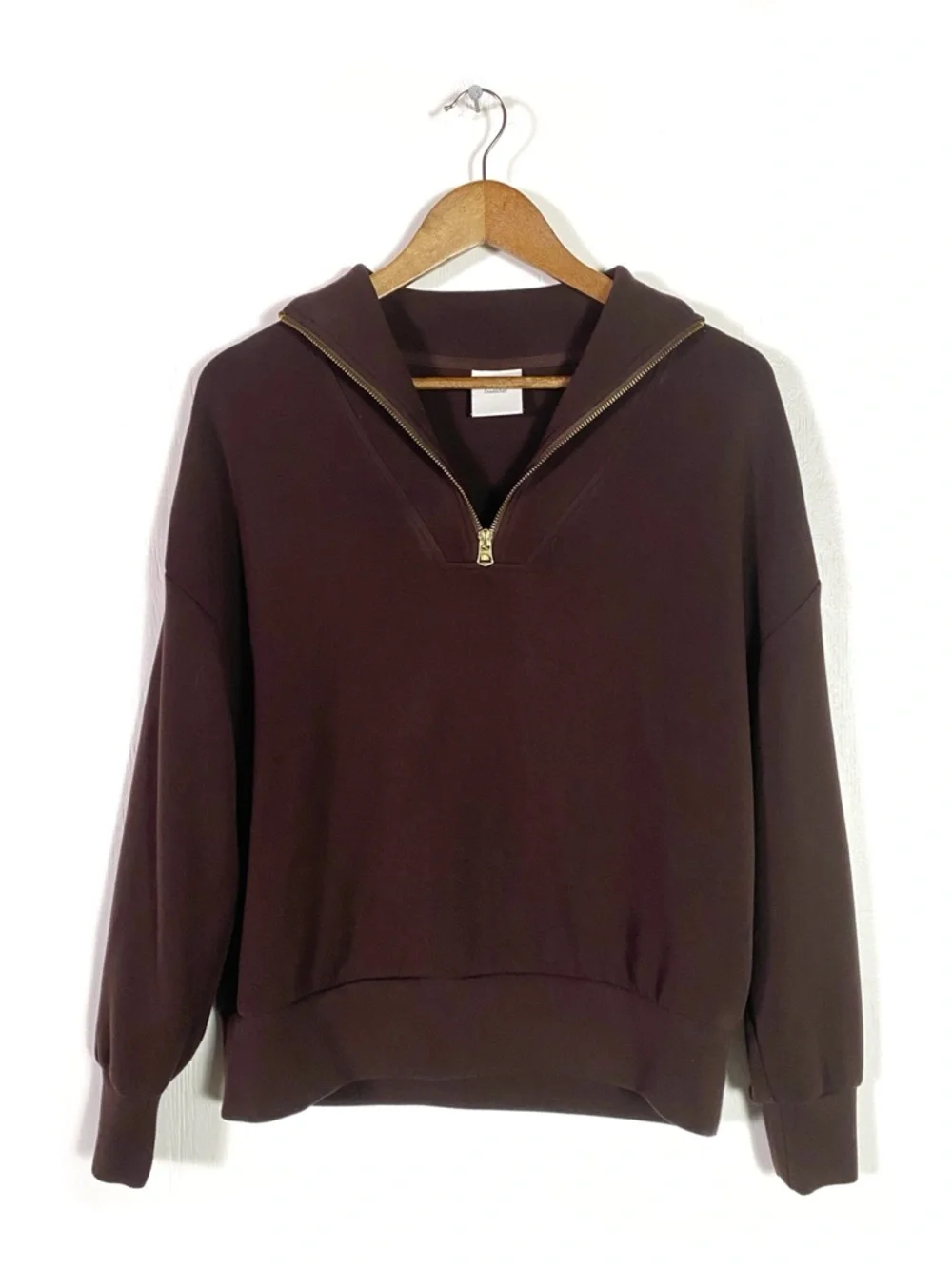 Varley Hawley Half Zip Sweatshirt Brown - Picture 2 of 7